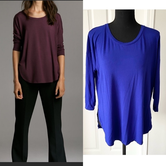 Aritzia Babaton Norris T Shirt In  Royal Blue - Picture 1 of 16